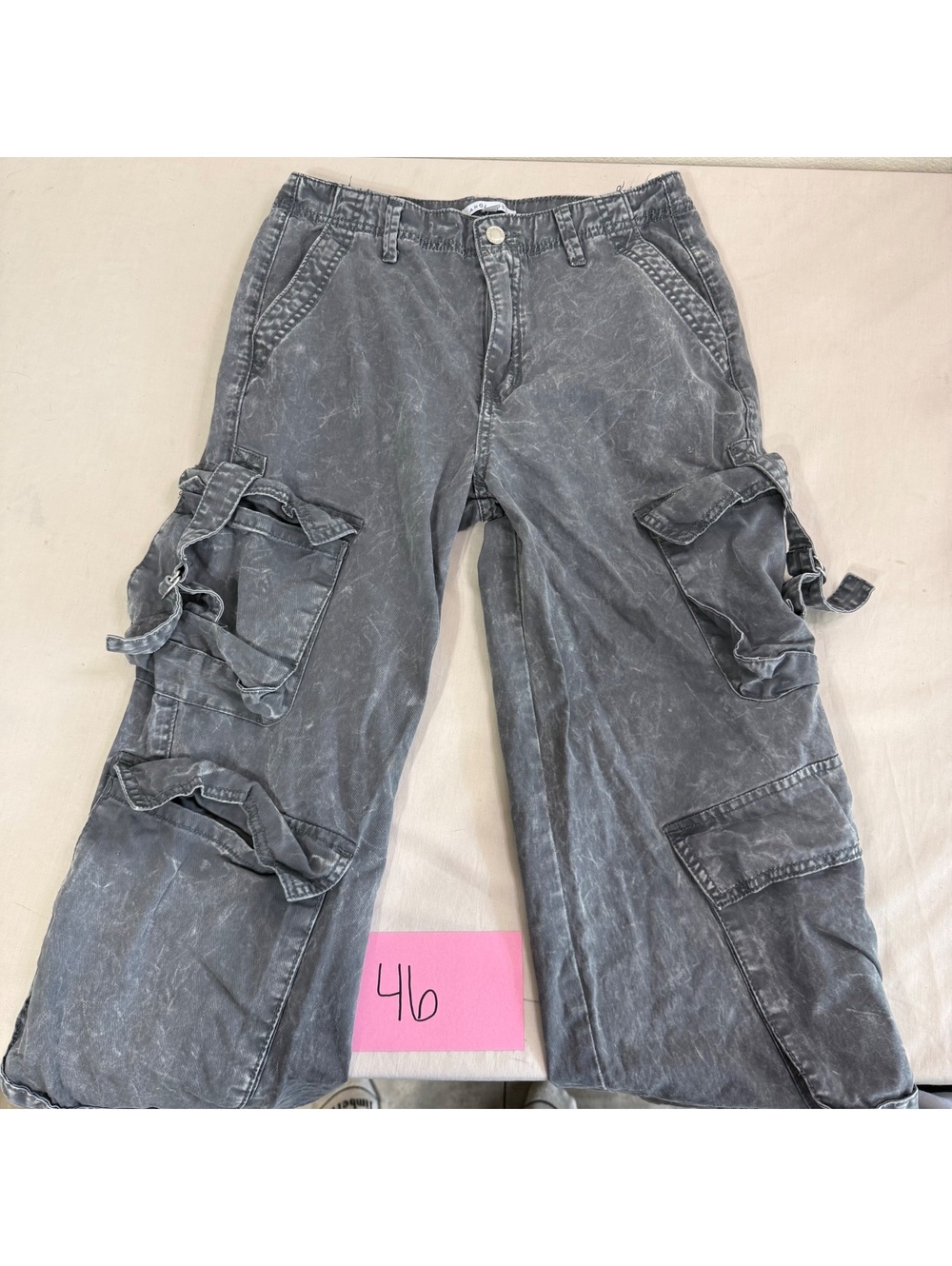 Angel Kiss Women's Gray Cargo Pants Juniors Size 9